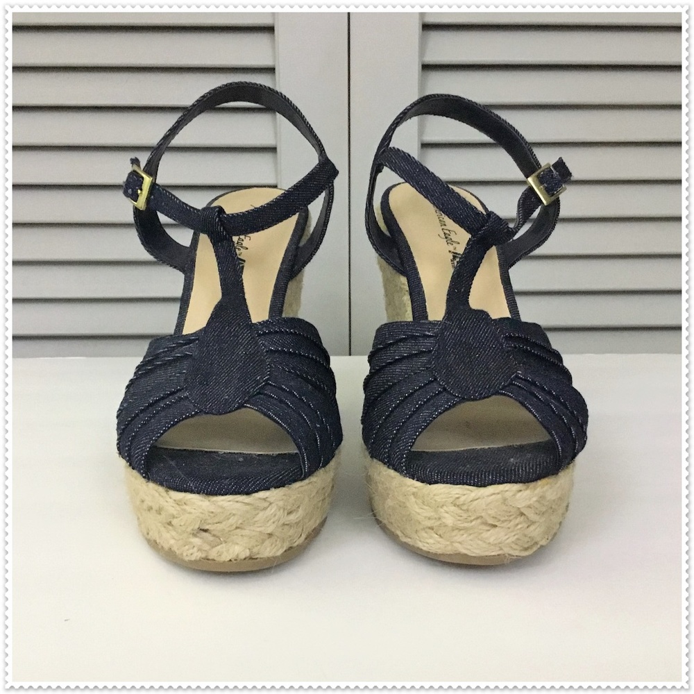 NWOT American Eagle AE Espadrille Wedge Sandal - Picture 6 of 11